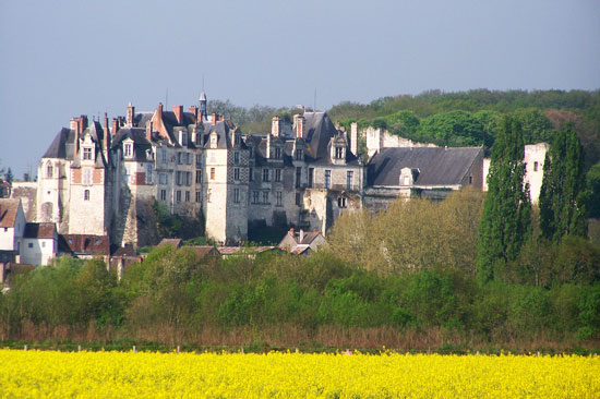 Le château vu du Cher